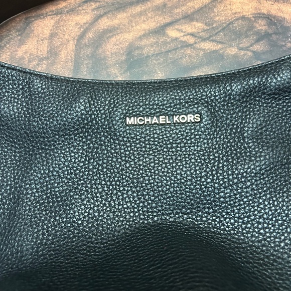 Michael Kors Black Pebbled Leather Hobo Bag - Picture 2 of 8